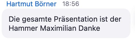 Nachricht von Hartmut Börner